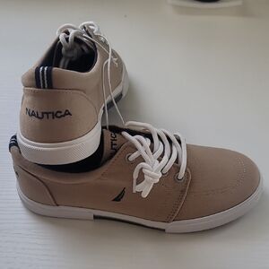Nautica Tan and White Sneakers Casual Style